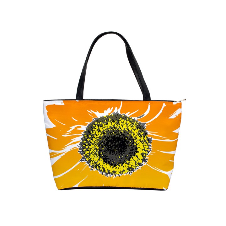 Sunflower Flower Yellow Orange Classic Shoulder Handbag