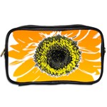 Sunflower Flower Yellow Orange Toiletries Bag (Two Sides) Back