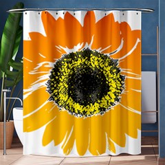 Sunflower Flower Yellow Orange Shower Curtain 60  X 72  (medium)  by Mariart