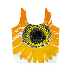 Sunflower Flower Yellow Orange Full Print Recycle Bag (m) by Mariart