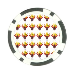 Turkey Thanksgiving Background Poker Chip Card Guard by Mariart