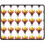 Turkey Thanksgiving Background Double Sided Fleece Blanket (Medium)  58.8 x47.4  Blanket Front