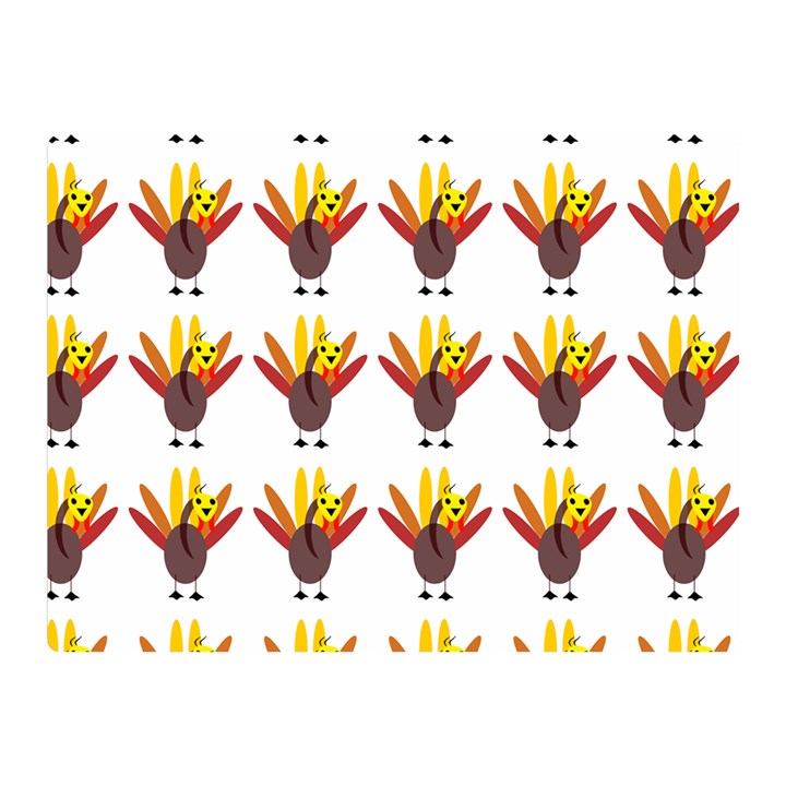 Turkey Thanksgiving Background Double Sided Flano Blanket (Mini) 