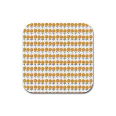 Sunflower Wrap Rubber Square Coaster (4 Pack)  by Mariart