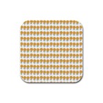 Sunflower Wrap Rubber Square Coaster (4 pack)  Front