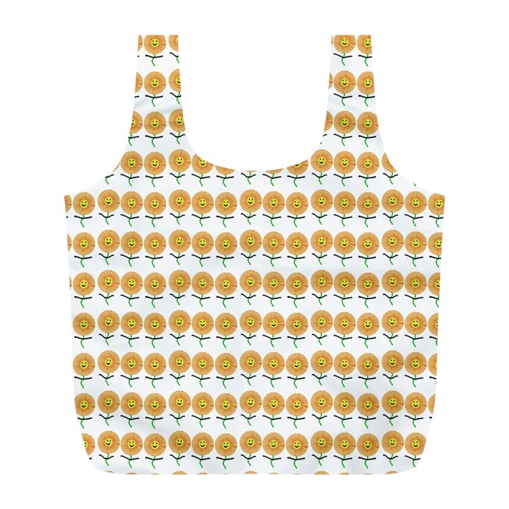 Sunflower Wrap Full Print Recycle Bag (L)