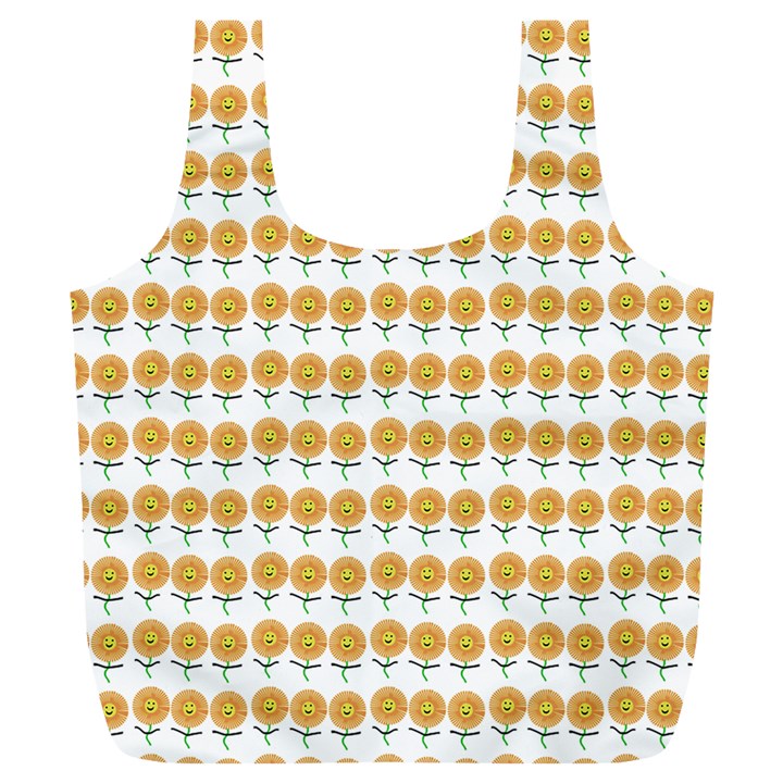 Sunflower Wrap Full Print Recycle Bag (XL)