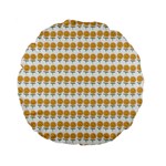 Sunflower Wrap Standard 15  Premium Flano Round Cushions Back