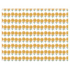 Sunflower Wrap Double Sided Flano Blanket (medium)  by Mariart