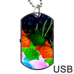 Pattern Fishes Escher Dog Tag Usb Flash (two Sides) by Mariart