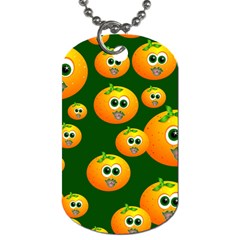 Seamless Orange Pattern Dog Tag (one Side) by Mariart