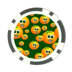 Seamless Orange Pattern Poker Chip Card Guard by Mariart