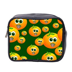 Seamless Orange Pattern Mini Toiletries Bag (two Sides) by Mariart