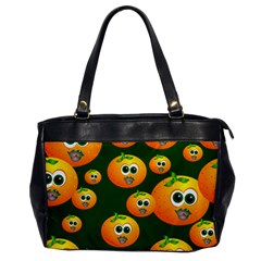 Seamless Orange Pattern Oversize Office Handbag by Mariart