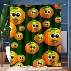 Seamless Orange Pattern Shower Curtain 60  X 72  (medium)  by Mariart