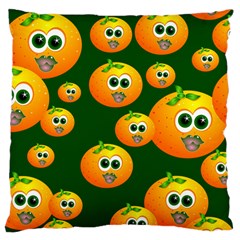 Seamless Orange Pattern Large Cushion Case (one Side) by Mariart