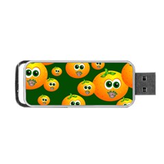 Seamless Orange Pattern Portable Usb Flash (one Side) by Mariart