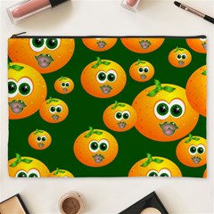 Seamless Orange Pattern Cosmetic Bag (xxxl) by Mariart