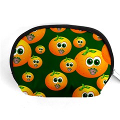 Seamless Orange Pattern Accessory Pouch (medium) by Mariart