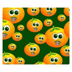 Seamless Orange Pattern Double Sided Flano Blanket (small)  by Mariart