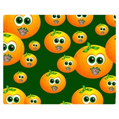 Seamless Orange Pattern Double Sided Flano Blanket (medium)  by Mariart