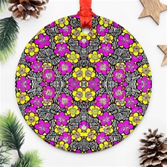 Ml-7-8 Round Ornament (two Sides) by ArtworkByPatrick