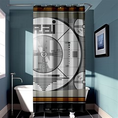 Emergency Broadcast System Shower Curtain 36  X 72  (stall)  by WensdaiAmbrose