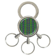 In Love With Festive Hearts 3-ring Key Chains by pepitasart