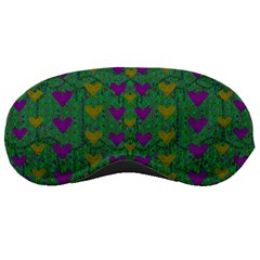 In Love With Festive Hearts Sleeping Masks by pepitasart