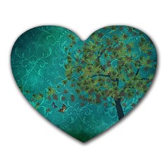 Tree In The Wind Heart Mousepads by WensdaiAmbrose