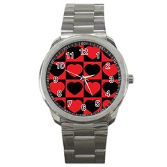 Royal Hearts Sport Metal Watch by WensdaiAmbrose