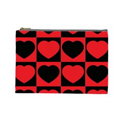 Royal Hearts Cosmetic Bag (large) by WensdaiAmbrose