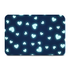 Light Blue Hearts Plate Mats by WensdaiAmbrose