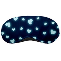 Light Blue Hearts Sleeping Masks by WensdaiAmbrose