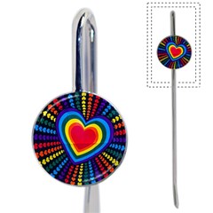 Rainbow Pop Heart Book Mark by WensdaiAmbrose