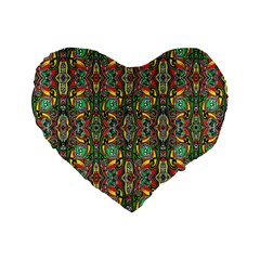 Grammer 5 Standard 16  Premium Flano Heart Shape Cushions by ArtworkByPatrick