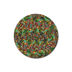 Grammer 6 Rubber Coaster (round)  by ArtworkByPatrick