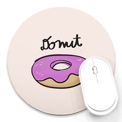 Donuts Sweet Food Round Mousepads by Mariart