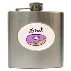 Donuts Sweet Food Hip Flask (6 Oz) by Mariart