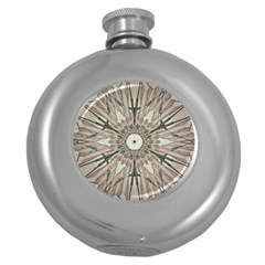 Digital Art Space Round Hip Flask (5 Oz) by Mariart