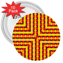 Digital Artwork Abstract 3  Buttons (10 Pack)  by Mariart