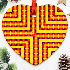 Digital Artwork Abstract Heart Ornament (two Sides) by Mariart