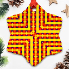 Digital Artwork Abstract Snowflake Ornament (two Sides) by Mariart