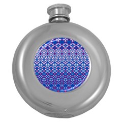 Digital Art Star Round Hip Flask (5 Oz) by Mariart