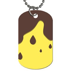 Chocolate Yellow Cake Banana Dog Tag (One Side)