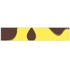 Chocolate Yellow Cake Banana Large Flano Scarf 