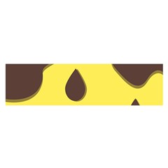 Chocolate Yellow Cake Banana Satin Scarf (Oblong)