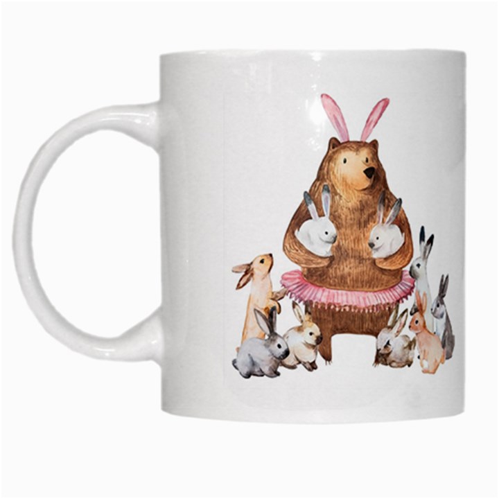 cute bear White Coffee Mug