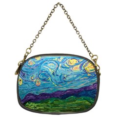 A Very Very Starry Night Chain Purse (two Sides) by arwwearableart