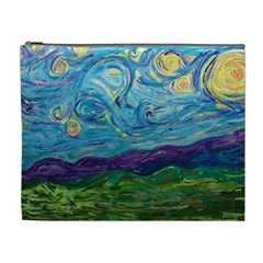 A Very Very Starry Night Cosmetic Bag (xl) by arwwearableart